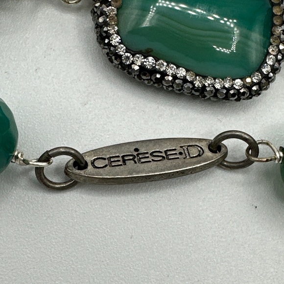 cerese D  Jewelry  Vintage Cerese D Greenshell Necklace All Natural 